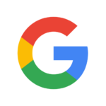 Google logo with colorful letters on white background.